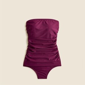 J. Crew Burgundy One Piece Swimsuit